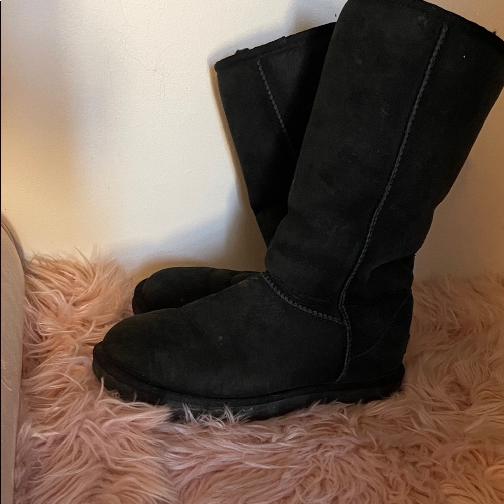 Women's Black Suede Boots